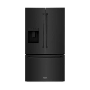 36 นิ้ว 28.9 คิว ตู้เย็นแบบประตูฝรั่งเศส ความลึกมาตรฐาน สำหรับห้องครัวและห้องน้ำ พร้อมเครื่องทำน้ำแข็งคู่ ช่องจ่ายน้ำภายนอก สำหรับอุตสาหกรรม OEM - Product Image 1