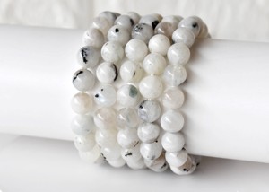 Top Quality Wholesale White Rainbow Moonstone Natural <b>Healing</b> Fashionable 8mm Round <b>Bracelet</b> For Meditation Jewelry - Product Image 1