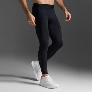 Nueva llegada al por mayor: Mallas deportivas de compresión para hombre, de alta elasticidad, resistentes a la decoloración y ecológicas, ideales para correr, baloncesto y gimnasio. - Product Image 3