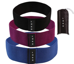 KATBROS INDUSTRY Men Women Elastic Polyester/Cotton/<b>Rubber</b> Resistance Bands Fashion Latest Fitness Exercises Hip Circle Yoga Gym - Product Image 1