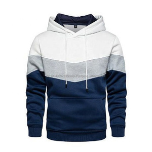 Sweat-shirt à capuche imprimé en blocs de couleur, coupe ajustée, vêtements de sport pour hommes, sweat-shirt personnalisé, sweat-shirt pour hommes - Product Image 4