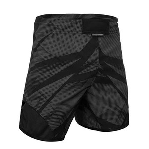 Shorts MMA pour hommes de bonne qualité, unis et vierges, vente en gros, impression de logo personnalisée, transfert thermique, coton extensible, polyester, vêtements de sport - Product Image 2