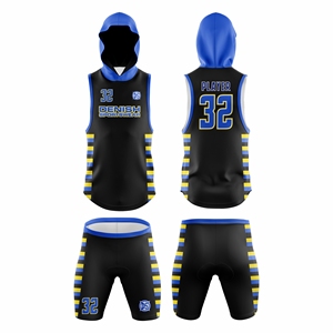 High Quality Custom 7-7 American Football Wear Spandex/Polyester Sleeveless Quick Dry Breathable Sublimated <b>Compression</b> Gear - Product Image 1
