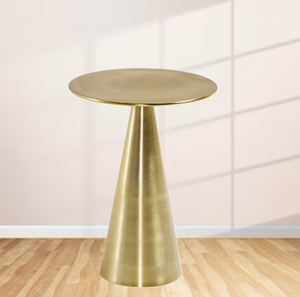 Mesa auxiliar de lujo con acabado dorado fundido de aluminio, muebles de lujo, mesa auxiliar, sala de estar, esquina de Hotel a precio mayorista - Product Image 5