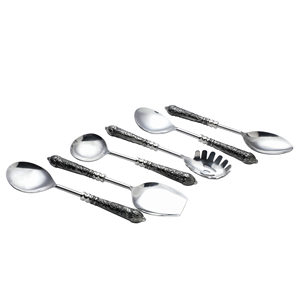 Juego de servicio de metal de diseño en relieve hecho a mano real al mejor precio con personalización de logotipo de la India - Product Image 1