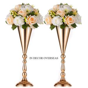 Le plus exigeant de haute qualité plaqué or de qualité supérieure fil métallique fait de la décoration de pièce maîtresse de mariage au prix le plus bas - Product Image 4