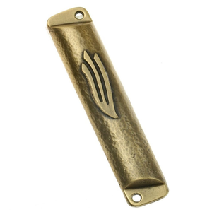 Ivoire tourbillon métal Mezuzah fait à la main en aluminium porte défilement pour le réchauffement de la maison prix de gros technique de coulée - Product Image 5