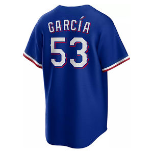 2025 hommes nouveau 5 Corey Seager Baseball maillot cousu 53 Adolis <span class=keywords><strong>Garcia</strong></span> bleu blanc rouge Beige taille S-3XL - Product Image 4