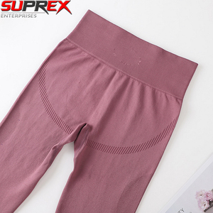 Womens Casual Winter High Waist Seamless Yoga <b>Leggings</b> Breathable Stretch Fabric Thermal <b>Fleece</b> Lining Knee-Length Gym - Product Image 5