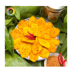 Mangue séchée vietnamienne douce au sel de chili, saveur authentique, collation sucrée et épicée, options de saveurs incluant la mangue séchée au sel de chili - Product Image 4
