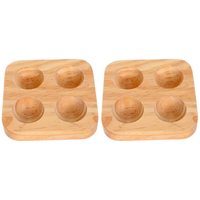 Porte-oeufs en bois à deux niveaux Antique New Style MADE BY MADE BY ADIBA HOME DECOR