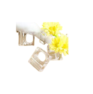 Vente chaude porte-mouchoirs bas quantité minimale de commande le plus en demande Table d'intérieur accessoires de mariage porte-serviettes en acrylique nouveau Design et Logo - Product Image 1