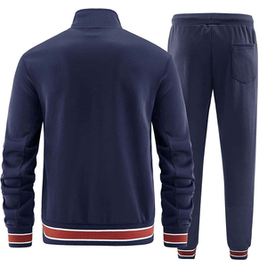 Alta calidad 2 piezas cordón hombres equipo invierno ropa deportiva fútbol calentamiento entrenamiento impreso polar chándal - Product Image 5