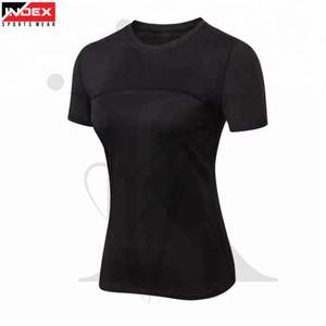 Camiseta Popular para Mujer, Lisa, de Manga Corta, Estilo Casual, con Cuello Redondo, Ajustada, Transpirable, Suave, Informal para el Verano - Product Image 1