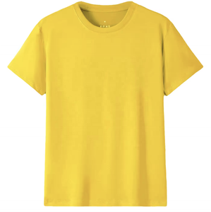 Venta al por mayor de hombres lisos camiseta casual moda verano desgaste cuello redondo transpirable ligero algodón tela manga corta cómoda - Product Image 2