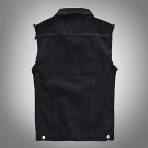 Gilet en jean décontracté pour homme, vente chaude, service OEM, 100% coton, vêtement d'extérieur personnalisable, fabriqué au Pakistan, chauffant, anti-UV - Product Image 2