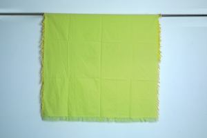 Chambray de patrón tejido cómodo de algodón de tacto suave con flecos tamaño personalizado para la decoración de la oficina o residencia del hotel en casa - Product Image 3