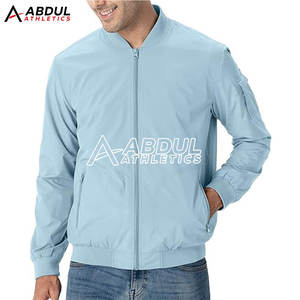 Blouson d'aviateur pour hommes, matériau souple et décontracté, vêtements d'extérieur à fermeture éclair, mode vente en gros, veste d'hiver pour hommes en usine - Product Image 3