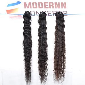 Vente en gros d'extensions de cheveux humains Indian Temple cuticule bouclée naturelle alignée sans traitement chimique lâche vague profonde Afro inclus - Product Image 2