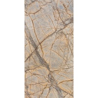 Plaque de placage mince et flexible en pierre de marbre brun forêt, dalle mince, caisses en bois robustes et résistantes à l'eau, dolomite fendue E