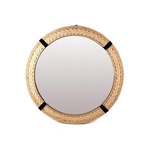 Espejo redondo para baño, cuerda de madera, espejo náutico, decoración de pared, espejo de maquillaje moderno - Product Image 2