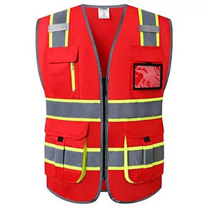 Nouveau design en gros meilleure qualité gilet réfléchissant de travail haute visibilité gilet de travail respirant avec logo personnalisé - Product Image 3