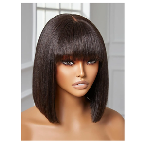 Venta al por mayor puro original recto chino virgen pelo trenzado pelucas naturales con encaje transparente OFERTA ESPECIAL - Product Image 1