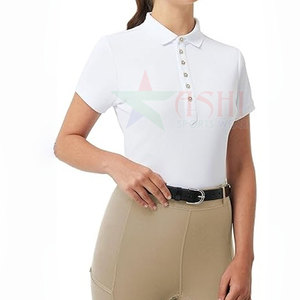 Chemise de concours d'équitation classique professionnelle pour femmes, pour les concours de dressage, imperméable, coupe-vent, en spandex/polyester, personnalisable - Product Image 6
