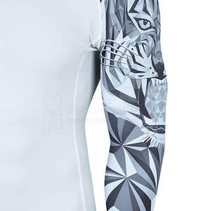 Vêtements de sport anti-éruptions cutanées pour hommes avec logo personnalisé, couleur unie, manches longues, équipement de gymnastique pour adultes avec protection solaire - Product Image 4