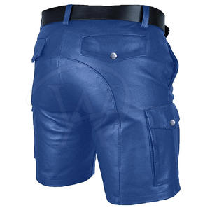 <b>Men</b> Leather <b>Shorts</b> High Street Style Solid Pattern <b>Quick</b> <b>Dry</b> Breathable Eco-Friendly Custom Design High Quality Wholesale - Product Image 4