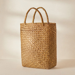 Bolso de mano de tienda natural bohoo-chic, bolsos de compras de algas marinas, bolsos de rafia, bolsos de mano de paja natural - Product Image 3