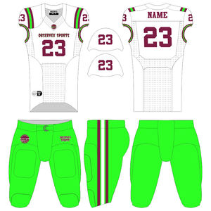 Ensemble de football américain personnalisé pour les jeunes Maillot Hommes Femmes Entraînement Sports Sublimation Conceptions Col V Maille Uniforme de football américain - Product Image 5