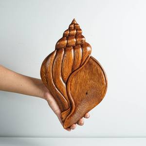 Hecho a mano tallado en madera montado en la pared mostrar pieza productos de madera tallada artes decoración del hogar producto - Product Image 2