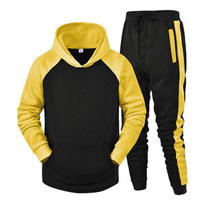 2023 último diseño Slim Fit chándal hombres con capucha algodón sudor traje elegante gimnasio desgaste cantidad a granel trajes chándal - Product Image 3