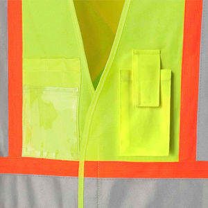 Chaleco DE SEGURIDAD DE MALLA reflectante Ropa de trabajo de alta visibilidad Chaleco DE SEGURIDAD Uniforme Chaleco DE TRABAJO acolchado para hombres Servicio OEM - Product Image 5