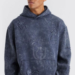 Vente Flash : Dernier Style – Survêtement Homme Délavé à l'Acide Couleur Personnalisée – Fabrication de Qualité Supérieure – Survêtement Homme Délavé à l'Acide pour l'Hiver - Product Image 3