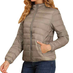 Veste matelassée alternative en duvet pour hommes en gros manteau coupe-vent en nylon léger et chaud isolation compressible - Product Image 1