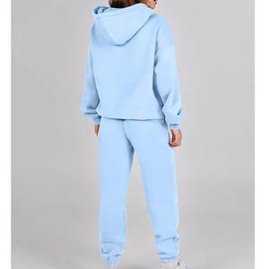 Ensemble survêtement personnalisé pour l'hiver 100% coton pour femmes - Product Image 2