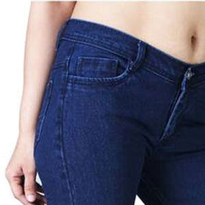 Pantalon en denim personnalisé et respirant pour femmes Pantalon en denim de couleur unie pour femmes fabriqué OEM en gros de qualité supérieure - Product Image 6
