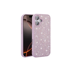 Funda Protectora de Silicona con Diseño de Diamantes de Imitación Brillantes de Lujo para iPhone 16 Plus XSmax Pro - Color Rosa - Product Image 6