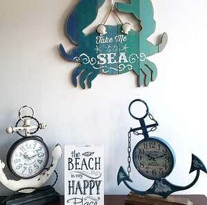 Antique gold elegant aluminum nautical <b>wall</b> <b>clock</b> for home office decor indoor decorative nautical desk <b>clock</b> bulk quantity 2025 - Product Image 4