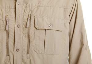 Camisa Cargo Ligera para Hombre, Antiarrugas, Transpirable, de Alta Calidad, Estilo Safari Otoñal, Último Diseño, Gran Venta - Product Image 6