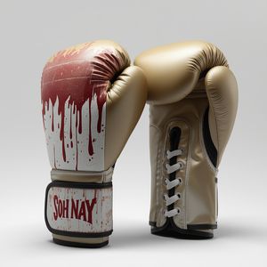 HAICHI Matte Pack Hand Boxing <b>Bag</b> Unisex Gray Synthetic Leather OEM Custom Made MMA Gloves Customer Logo Design 12oz Hand <b>Grips</b> - Product Image 4