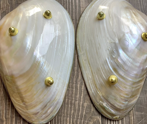 Assiette en nacre faite à la main du Vietnam plat de service décoratif en coquillage pour table à manger et décoration intérieure élégante - Product Image 6