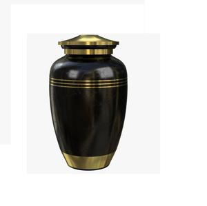 Urna de cremación de aluminio y latón superior para cenizas humanas Suministros funerarios Urna de cenizas de cremación de metal a precio mayorista Hecho en India - Product Image 3