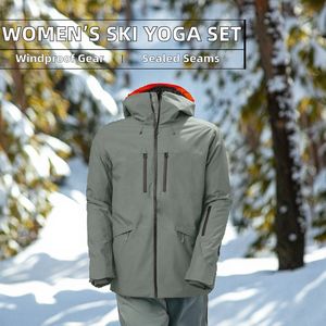 Conjunto Deportivo Transpirable con Cierre para Mujer, para Esquí, Snowboard, Yoga, Fitness, Gimnasio, Ropa Deportiva Ajustada, Secado Rápido, Absorbe la Humedad - Product Image 2