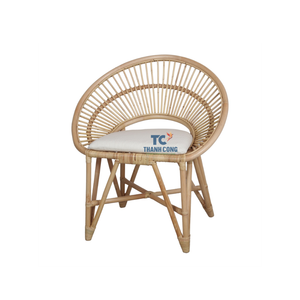 Chaise de loisirs en rotin naturel fabriquée à la main hauteur réglable couverture amovible écologique de haute qualité salle à manger extérieure intérieure - Product Image 2