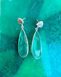 Pendiente de esmeralda de Plata de Ley 925 para mujer, hermoso pendiente de piedra verde oscuro. - Product Image 3