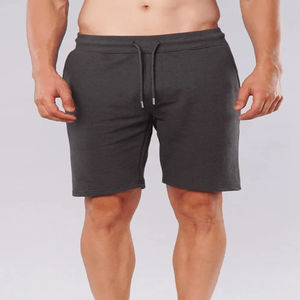 Nuevos pantalones cortos de algodón 100% de alta calidad para hombres y ropa de entrenamiento Patrón sólido con pantalones cortos con logotipo para Unisex - Product Image 6