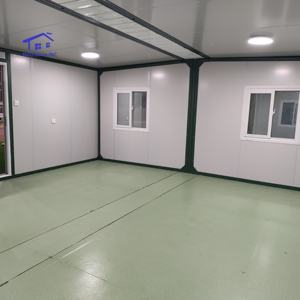 Portable 2 chambres conteneur extensible maison chaude petite villa préfabriquée en acier léger pour appartement hôtel utiliser panneau sandwich - Product Image 3